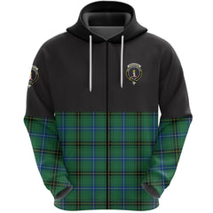 Henderson Ancient Clan Half Of Tartan Zipper Hoodie