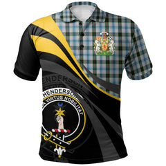 Henderson Dress Tartan Polo Shirt - Royal Coat Of Arms Style