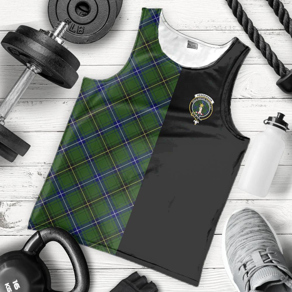 Henderson Modern Tartan Crest Men's Tank Top - Cross Style