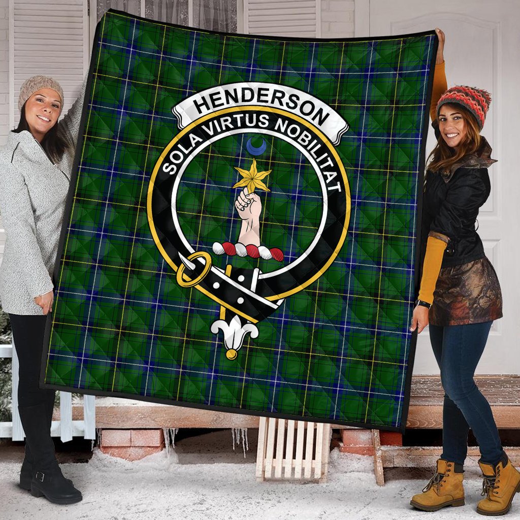 Henderson Modern Tartan Crest Quilt