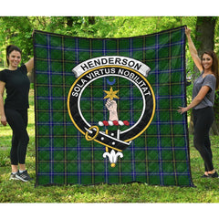 Henderson Modern Tartan Crest Quilt