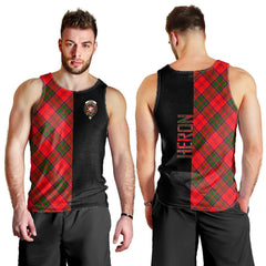 Heron Tartan Crest Men's Tank Top - Cross Style