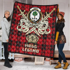 Hogg Tartan Crest Legend Gold Royal Premium Quilt