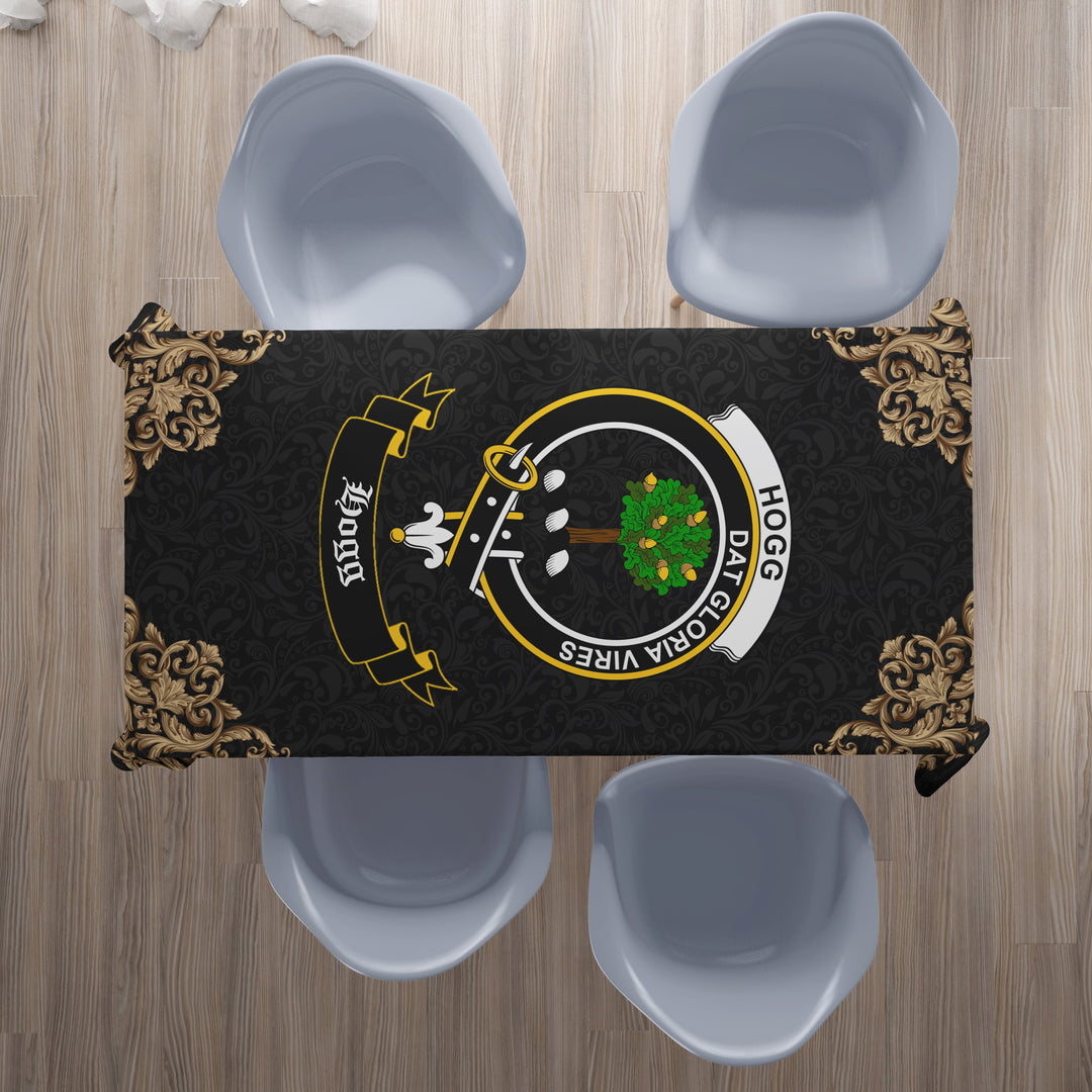 Hogg (or Hog) Crest Tablecloth - Black Style