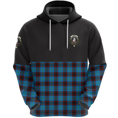 Home Ancient Clan Half Of Tartan Hoodie