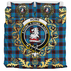 Home Ancient Tartan Crest Bedding Set - Golden Thistle Style