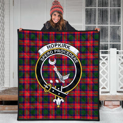 Hopkirk Tartan Crest Quilt