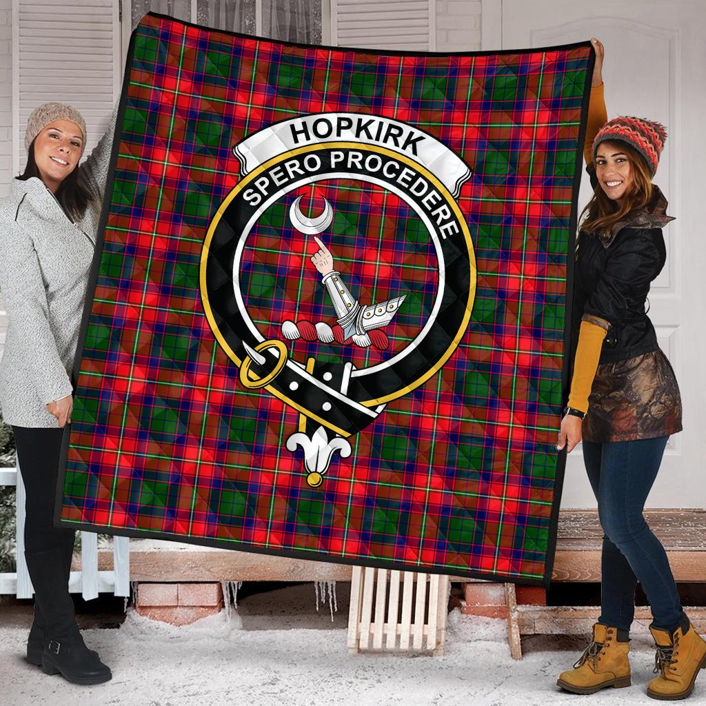 Hopkirk Tartan Crest Quilt