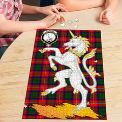 Hopkirk Tartan Crest Unicorn Scotland Jigsaw Puzzles