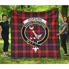 Hopkirk Tartan Crest Quilt