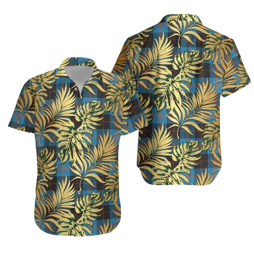 Horsburgh Tartan Vintage Leaves Hawaiian Shirt