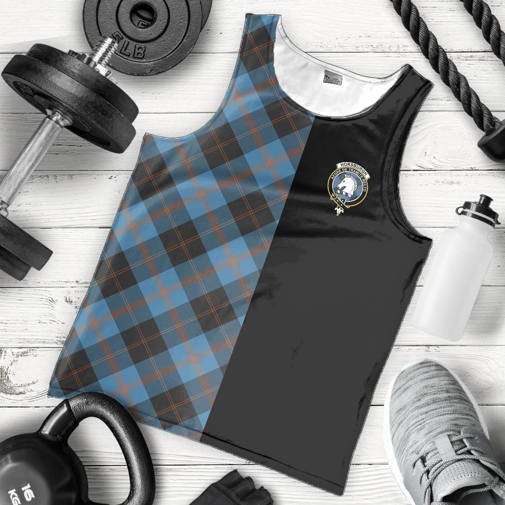 Horsburgh Tartan Crest Men's Tank Top - Cross Style