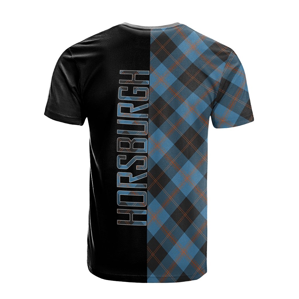 Horsburgh Tartan T-Shirt Half of Me - Cross Style