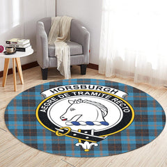 Horsburgh Tartan Crest Round Rug