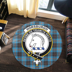 Horsburgh Tartan Crest Round Rug