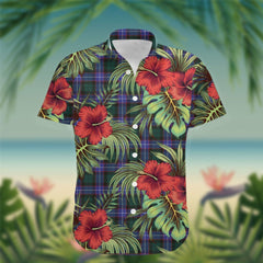 Hunter Tartan Hawaiian Shirt Hibiscus, Coconut, Parrot, Pineapple - Tropical Garden Shirt