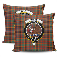 Scottish Innes Ancient Tartan Crest Pillow Cover - Tartan Cushion Cover