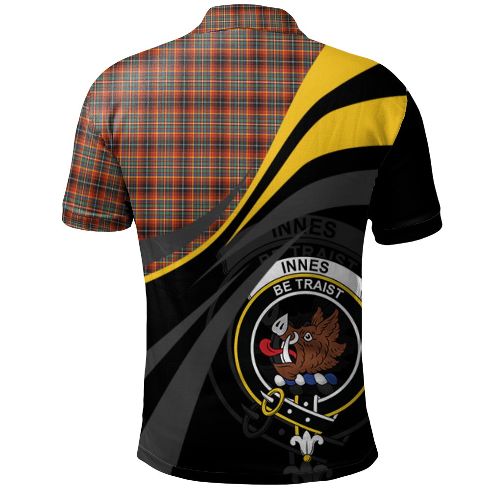Innes Ancient Tartan Polo Shirt - Royal Coat Of Arms Style