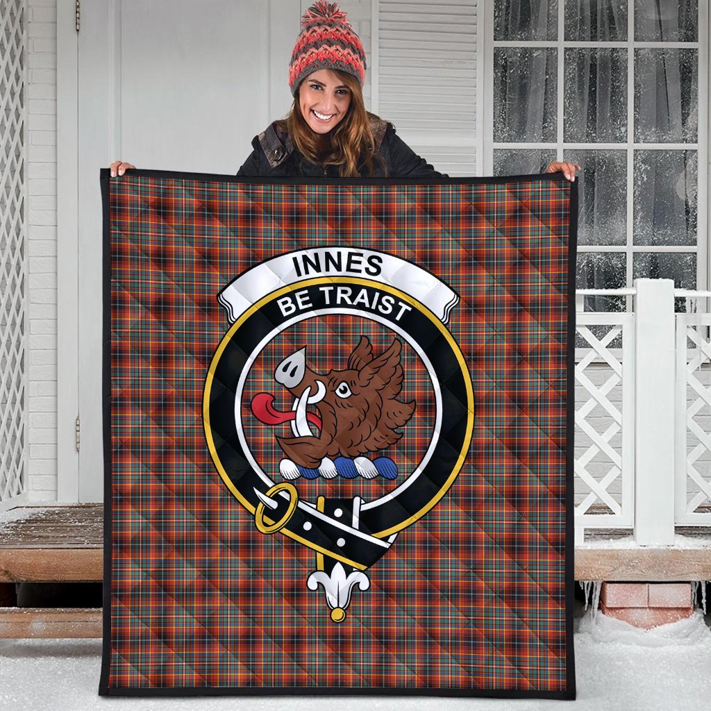 Innes Ancient Tartan Crest Quilt