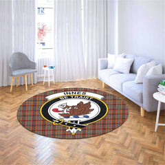 Innes Ancient Tartan Crest Round Rug