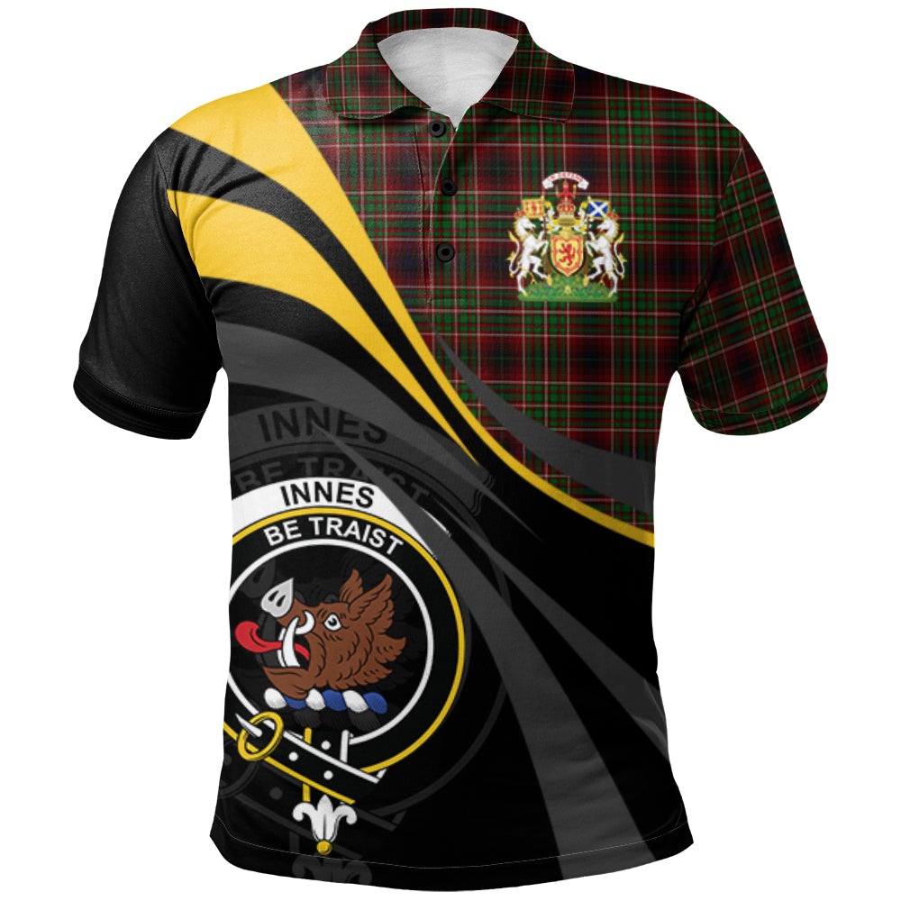 Innes of Cowie Tartan Polo Shirt - Royal Coat Of Arms Style