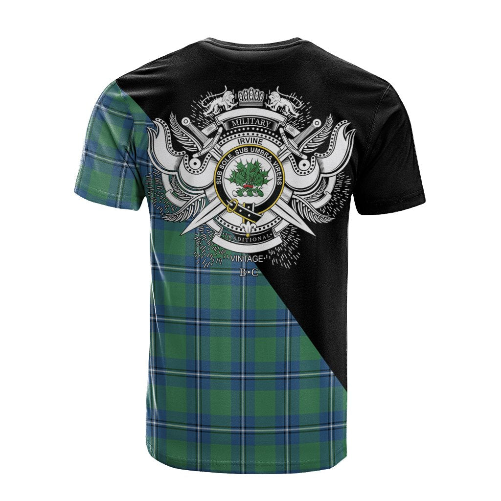 Irvine Ancient Tartan - Military T-Shirt