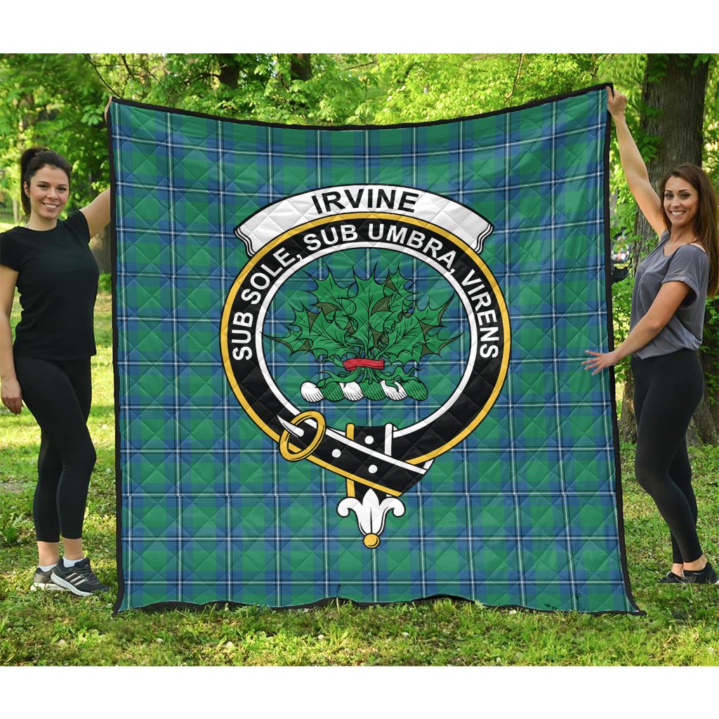 Irvine Ancient Tartan Crest Quilt