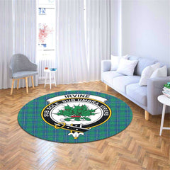 Irvine Ancient Tartan Crest Round Rug