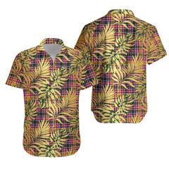 Jacobite Tartan Vintage Leaves Hawaiian Shirt