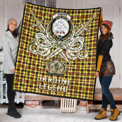Jardine Tartan Crest Legend Gold Royal Premium Quilt