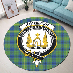 Johnston Ancient Tartan Crest Round Rug