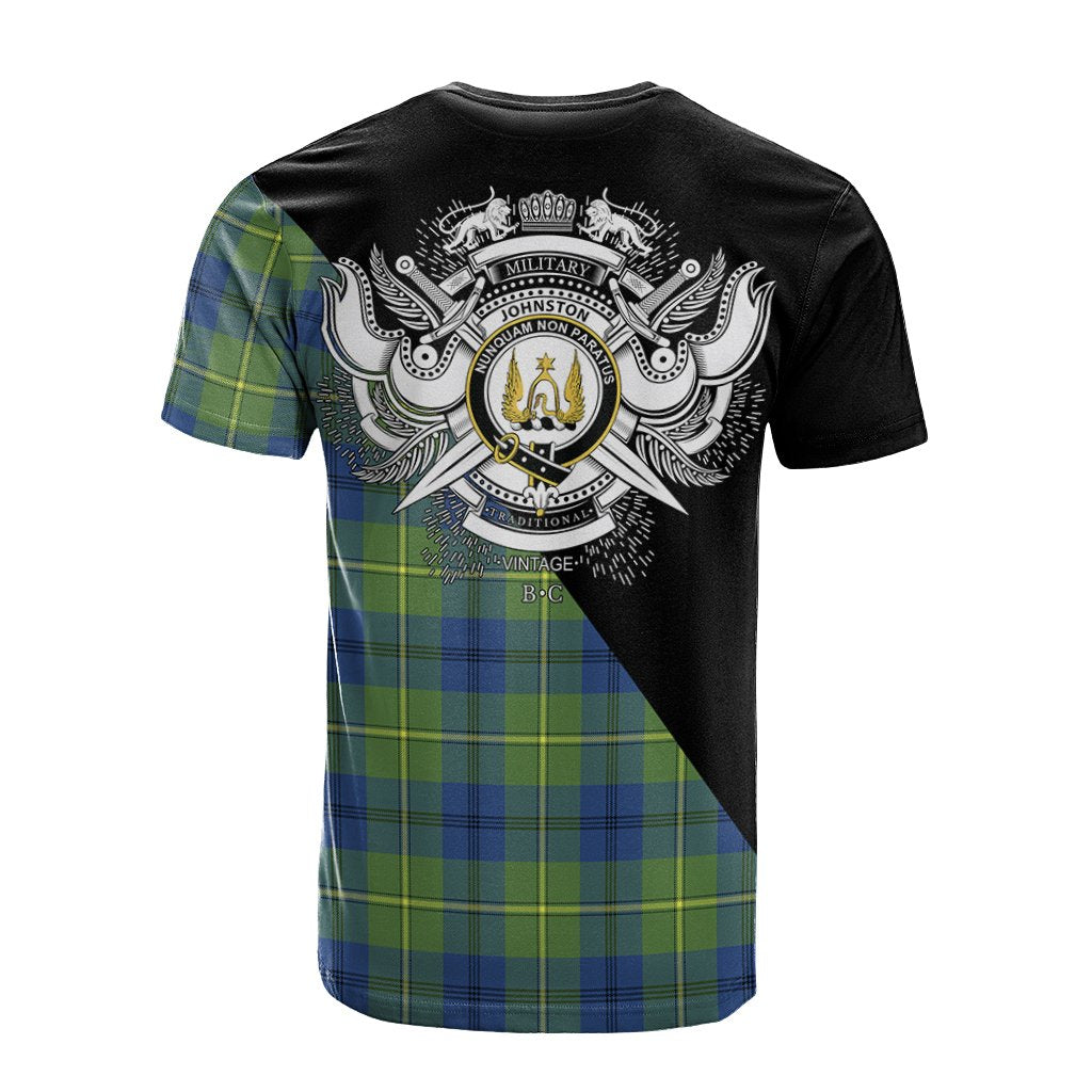 Johnston Ancient Tartan - Military T-Shirt