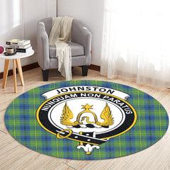 Johnston Ancient Tartan Crest Round Rug