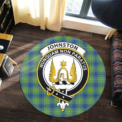 Johnston Ancient Tartan Crest Round Rug