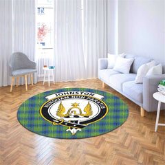 Johnston Ancient Tartan Crest Round Rug