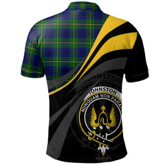 Johnston Modern Tartan Polo Shirt - Royal Coat Of Arms Style