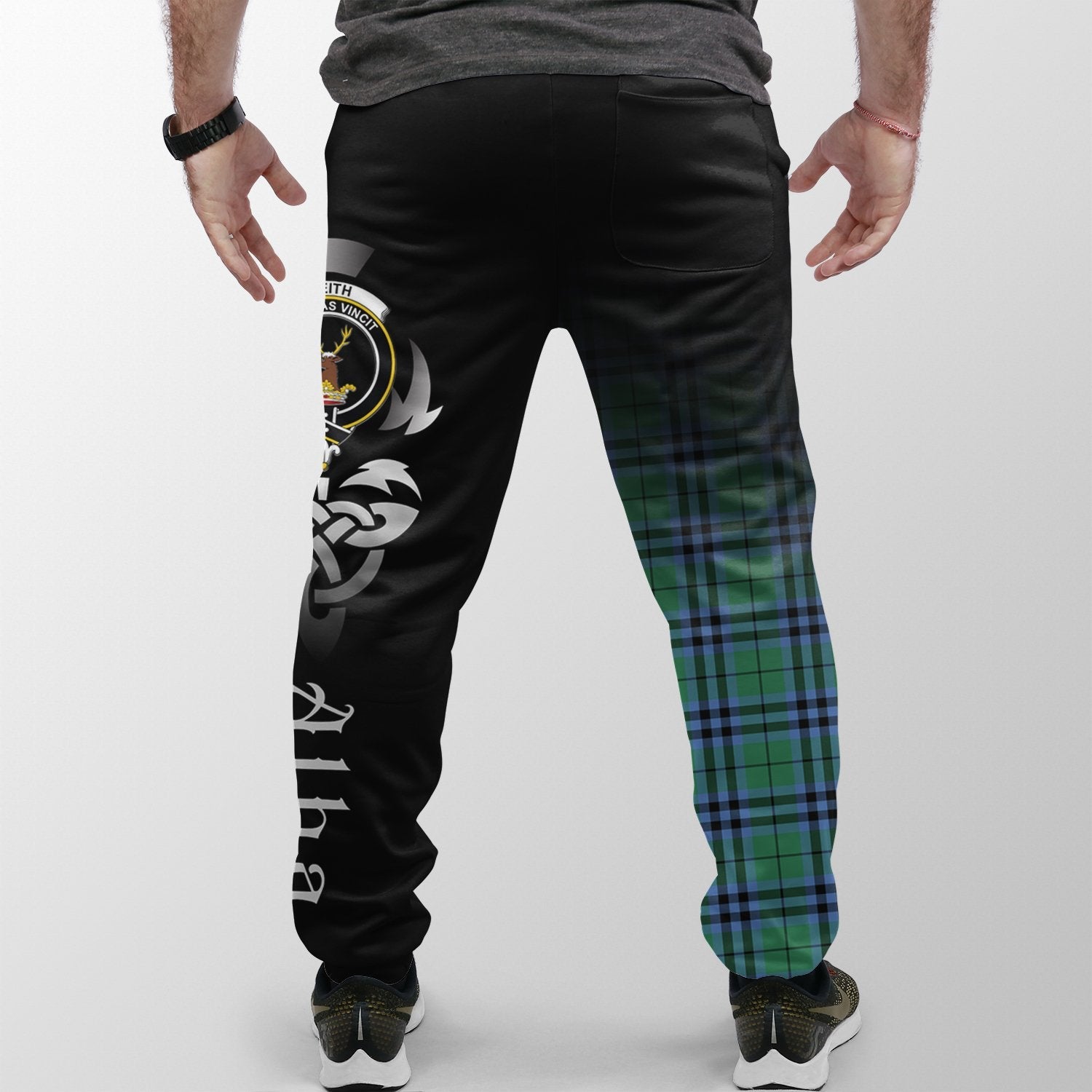 Keith Ancient Tartan Crest Jogger Sweatpants - Alba Celtic Style