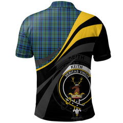 Keith Clan Tartan Polo Shirt - Royal Coat Of Arms Style