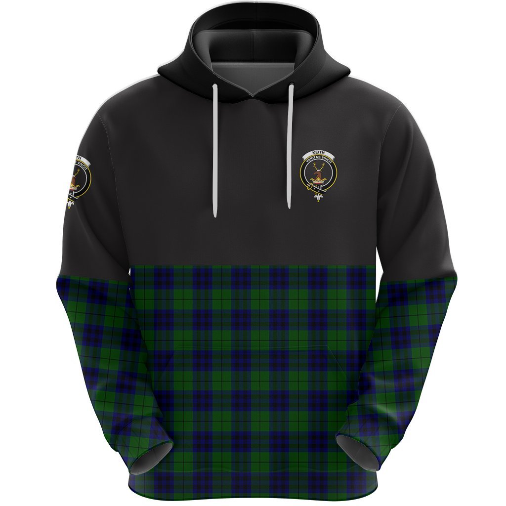 Keith Modern Clan Half Of Tartan Hoodie