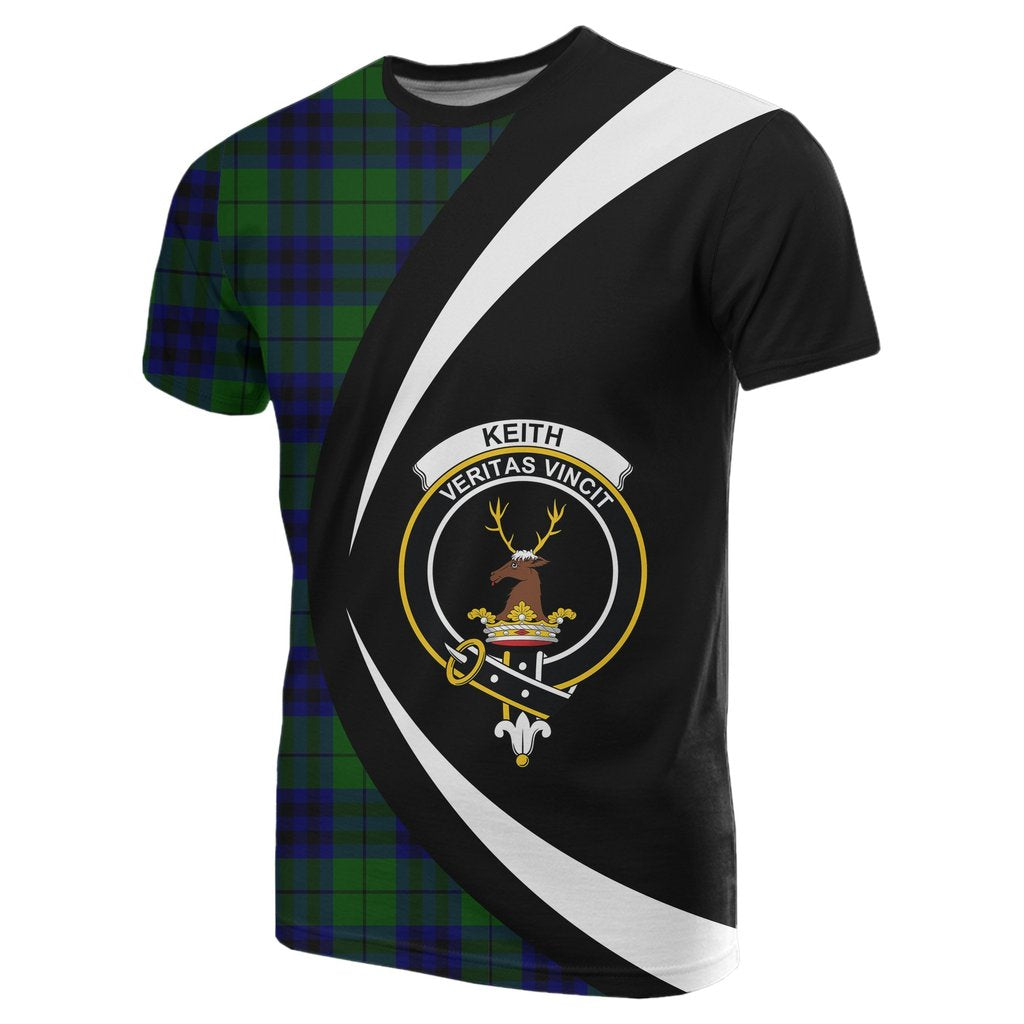 Keith Modern Tartan Crest Circle T-shirt