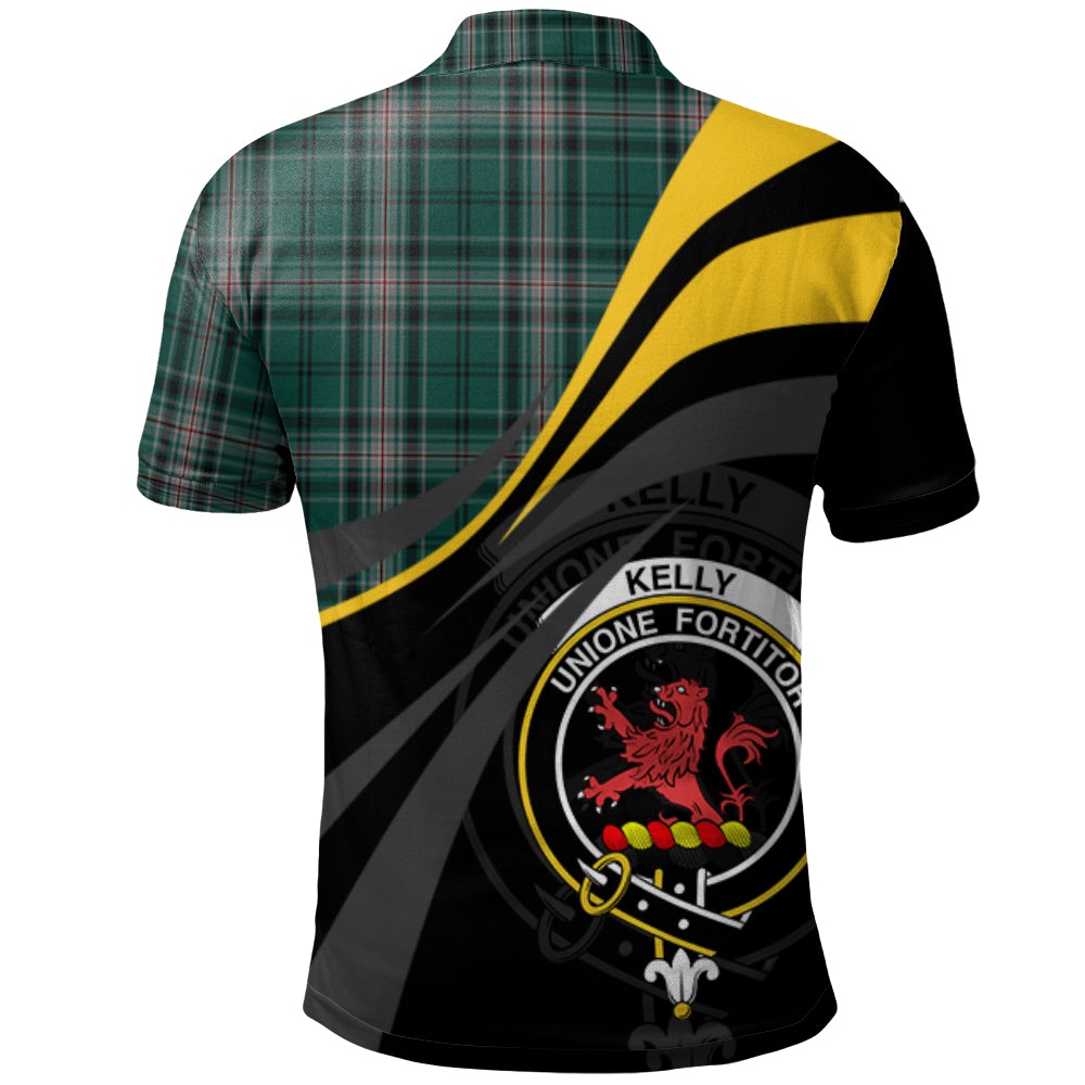 Kelly of Sleat Hunting Tartan Polo Shirt - Royal Coat Of Arms Style
