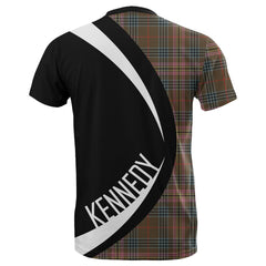 Kennedy Weathered Tartan Crest Circle T-shirt