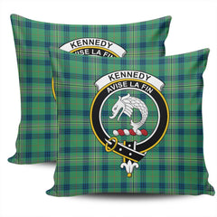 Scottish Kennedy Ancient Tartan Crest Pillow Cover - Tartan Cushion Cover