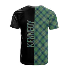 Kennedy Ancient Tartan T-Shirt Half of Me - Cross Style