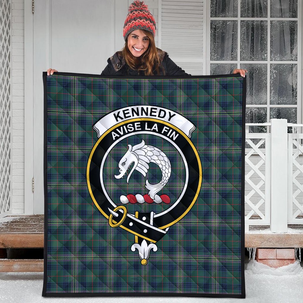 Kennedy Modern Tartan Crest Quilt