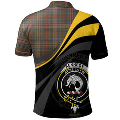 Kennedy Weathered Tartan Polo Shirt - Royal Coat Of Arms Style