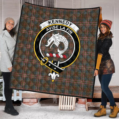 Kennedy Weathered Tartan Crest Quilt