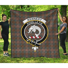 Kennedy Weathered Tartan Crest Quilt