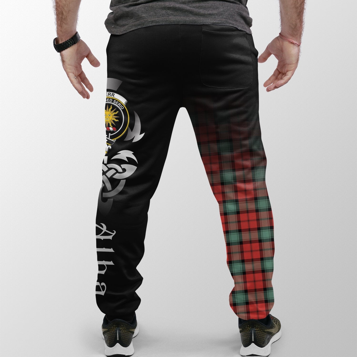 Kerr Ancient Tartan Crest Jogger Sweatpants - Alba Celtic Style