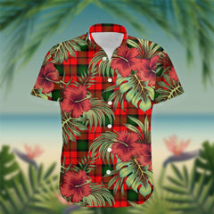 Kerr Tartan Hawaiian Shirt Hibiscus, Coconut, Parrot, Pineapple - Tropical Garden Shirt